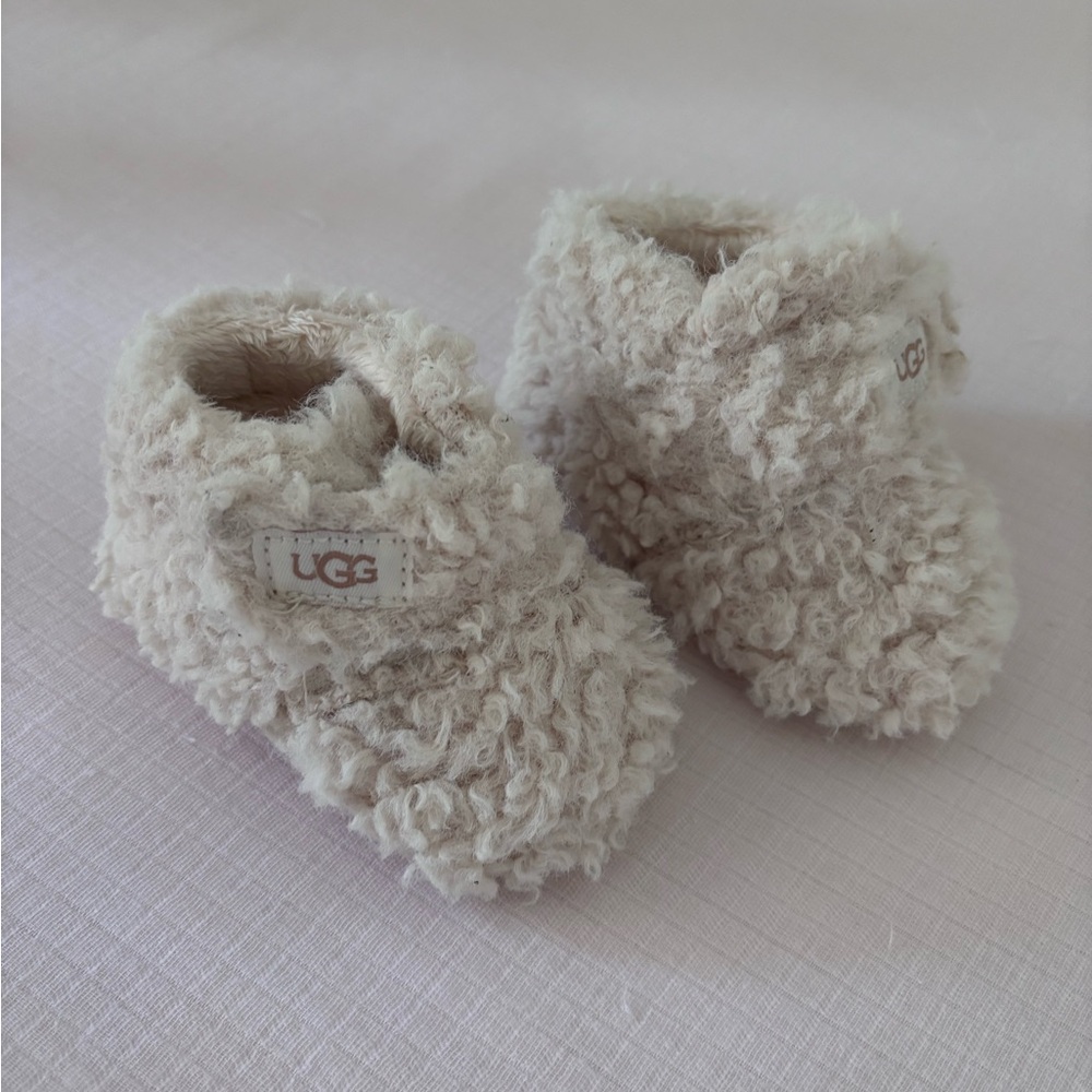 UGG Baby Sheepskin Booties in Cream